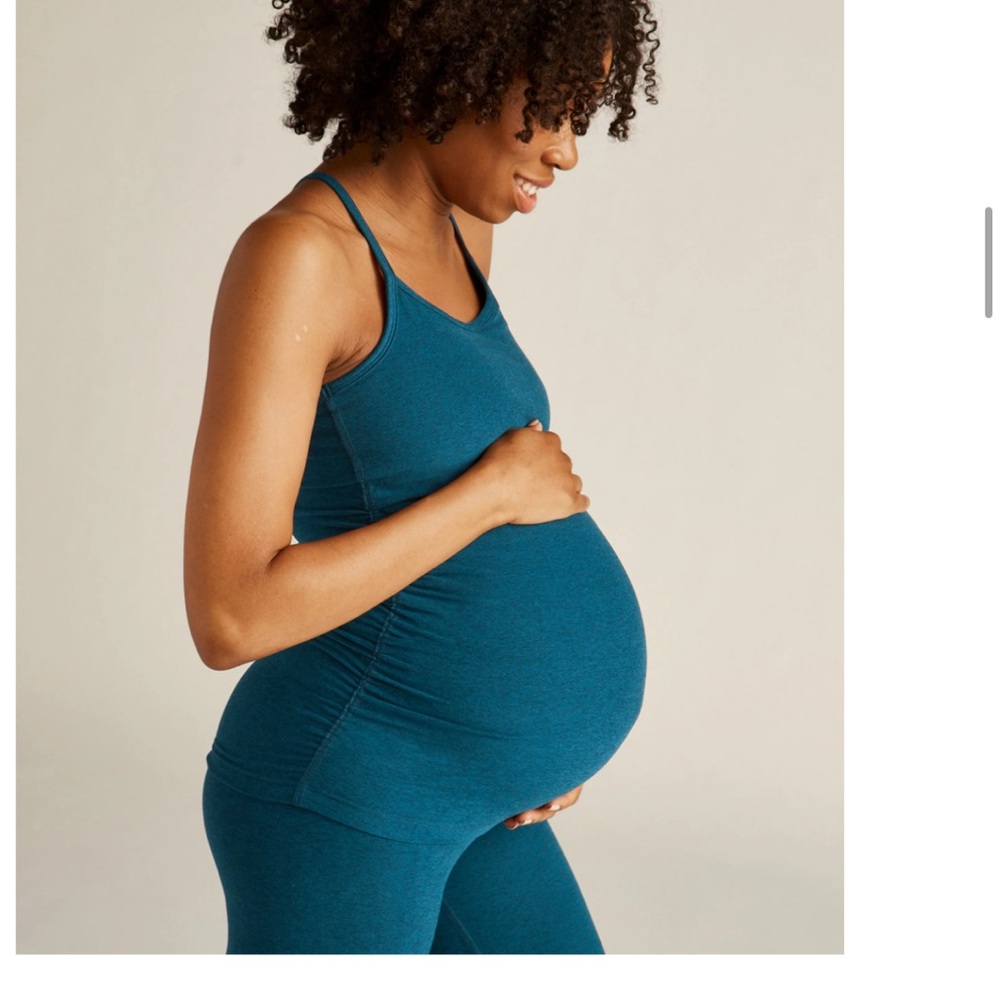 Beyond Yoga Teal Maternity Tank